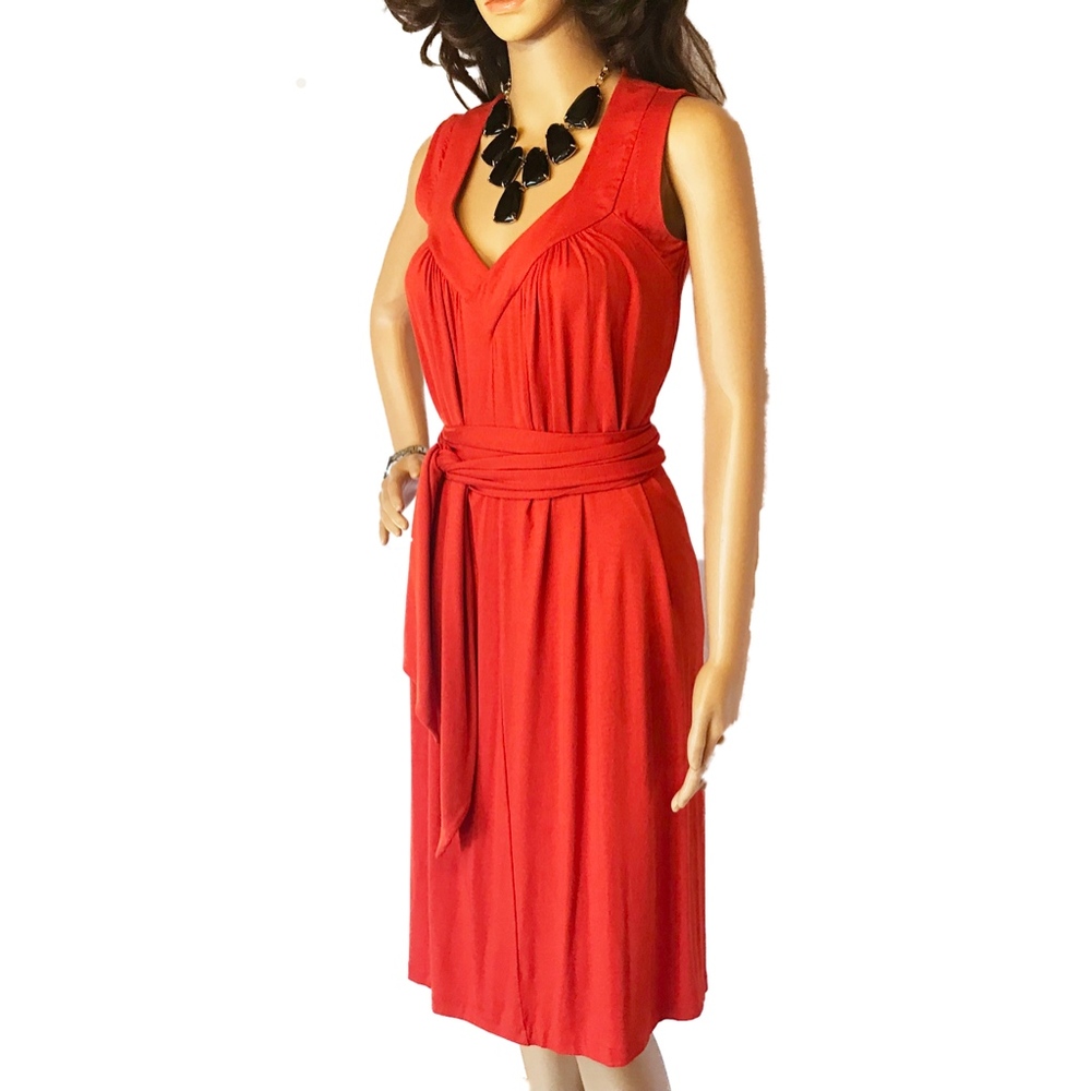 Kennith Cole Coral Tie Dress XS